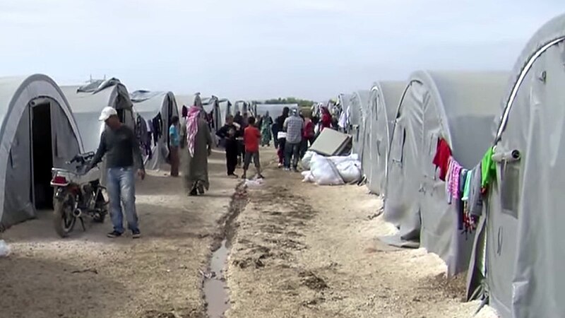 Kurdisches Flüchtlingslager in Suruç, Türkei (2014)