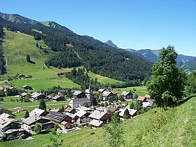 Le village, dans la vallée d'Abondance.