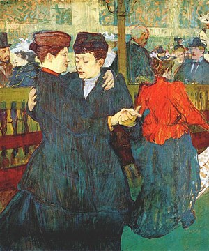 Lautrec at the moulin rouge two women waltzing 1892.jpg