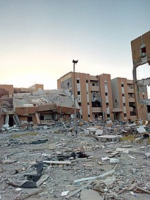 Damaged buildings in Sirte Libya.sire.2017.jpg