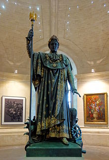Philippe Joseph Henri Lemaire, Napoleon, protector of industry, 1854. A symbol of glorified "civilizing imperialism". Lille PdBA lemaire napoleon.JPG