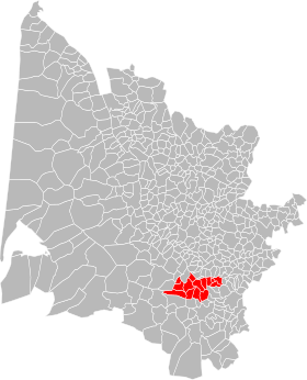 Localisation de Communauté de communes du Pays de Langon