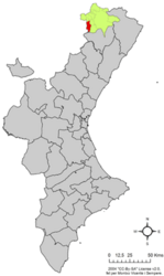 Portell de Morella – Mappa