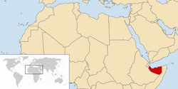 Расположение государства Сомалиленд.