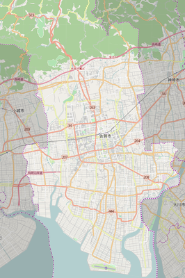 Location map Japan Saga city