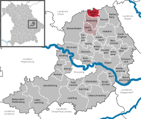 Poziția Loitzendorf pe harta districtului Straubing-Bogen