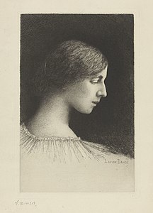 Portret van Mademoiselle H. Dethier