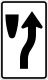 Zeichen R4-7c Rechts halten (Engeres Schild)