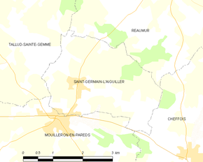 Poziția localității Saint-Germain-l'Aiguiller