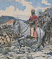 Image 17Ethiopian king Menelik II at the Battle of Adwa in 1896 (from History of Africa)