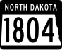 North Dakota Highway 1804 marker