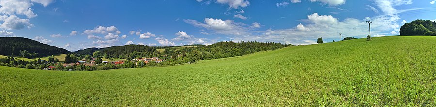 Panorama vido al la vilaĝo de sudo