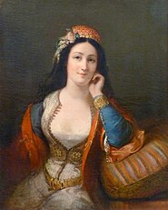 Greek Young Girl with Athens' Costume or Mrs Amédée Pichot, 1833