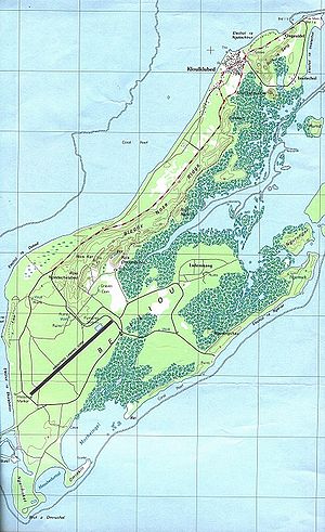 Map of Peleliu Island, Palau