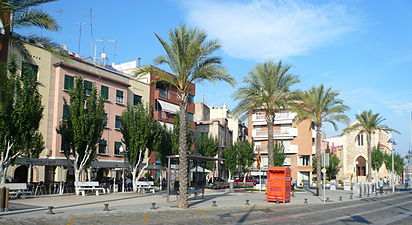 09/07: Plaça del Bisbe Bonet al barri marítim d'El Serrallo (Tarragona).