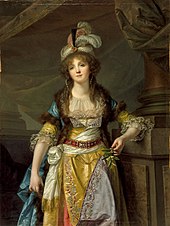 Portrait of a Lady in Turkish Fancy Dress by Jean-Baptiste Greuze (c. 1790) Portrait of a Lady in Turkish Fancy Dress LACMA 47.29.6.jpg