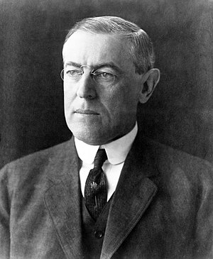 President of the United States Thomas Woodrow ...