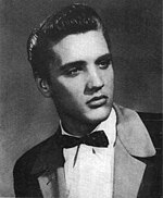 Promotional photograph of Elvis Presley, taken in 1954.