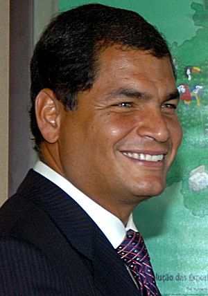 {{pt}}Presidente eleito do Equador, Rafael Cor...