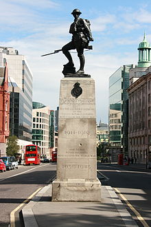 Royal Fusiliers War Memorial on High Holborn Royal Fusiliers War Memorial (6093348486).jpg