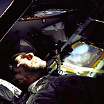 Волтер Шира током мисије Аполо 7, 1968. године
