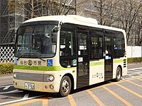 南光台コミュニティバス専用の小型路線車（2021年1月から使用されているノンステップバス）