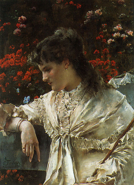 File:Stevens Alfred Reverie c1878 Oil On Canvas.jpg