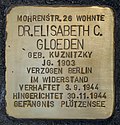 Stolperstein für Dr. Elisabeth C. Gloeden (Mohrenstraße 26)