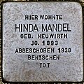 Stolperstein für Hinda Mandel (Lungengasse 41)