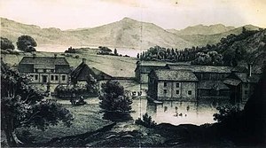 Sundsby säteri 1864, efter Thiele