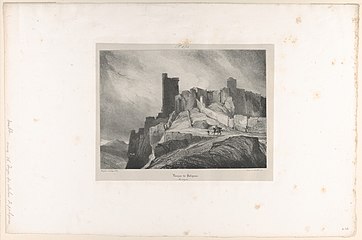 Eugène Isabey, Le donjon de Polignac (1831, Metropolitan Museum of Art)