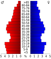 Bevolkingspiramide Kay County