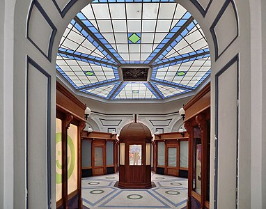 Passage area of the Van-Swieten-Hof in Vienna. Photograph: Herzi Pinki