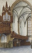 View of the organ in the Nieuwe Kerk, Amsterdam by Victoire Wirix