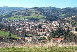 Gezicht op Bourg-Argental