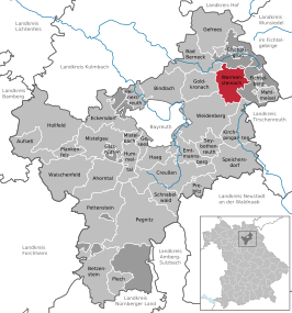 Kaart van Warmensteinach