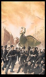 L'Effrayante Aventure (1913), illustration originale de Thomas Girard.