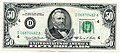 1969 C szériájú Federal Reserve Note 50 dolláros bankjegy.