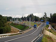 Exit to Lezhnevo from the M7 highway.