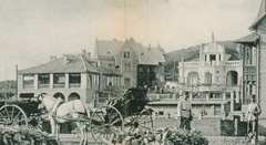 建成之初的湖南路13号（左侧），1901年，后侧为第三营官邸，右侧为正在建设的里特豪森住宅