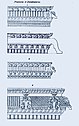 1834 sketch of prastaras, entablature elements in Hindu temple architecture.jpg