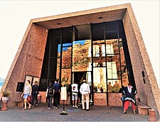 The entrance to the chapel