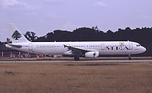 The aircraft involved photographed in 2000 while in service with Middle East Airlines and wearing registration F-OHMP Airbus A321-231, Middle East Airlines - MEA AN0094392.jpg