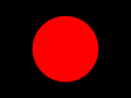 דגל שחור עם עיגול אדום מתריע על בעיות ברכב