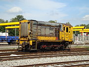 NS 647 rangerend op het terrein van Stapelplaats Crailoo; 23 juli 2010.