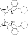 Estrutura química de Biperideno