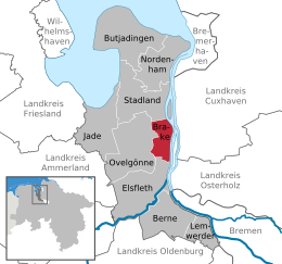 Brake (Unterweser) – Mappa