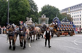 Défilé de la fête de la bière Oktoberfest de Munich