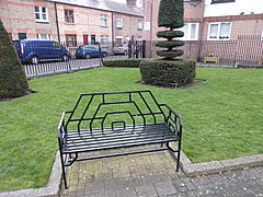 A bench in the park