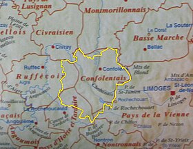 Localisation de Pays de Charente limousine